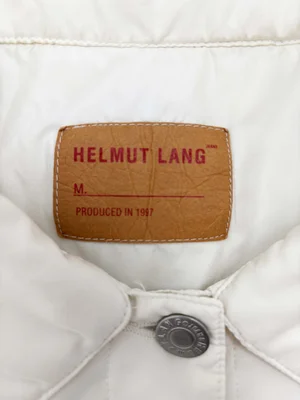 Helmut Lang 1997 ivory padded jacket — JAMES VELORIA